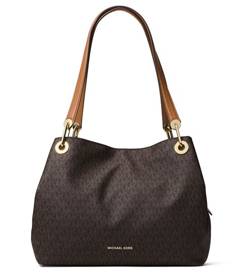 michael kors raven black large shoulder|Michael Kors shoulder bag.